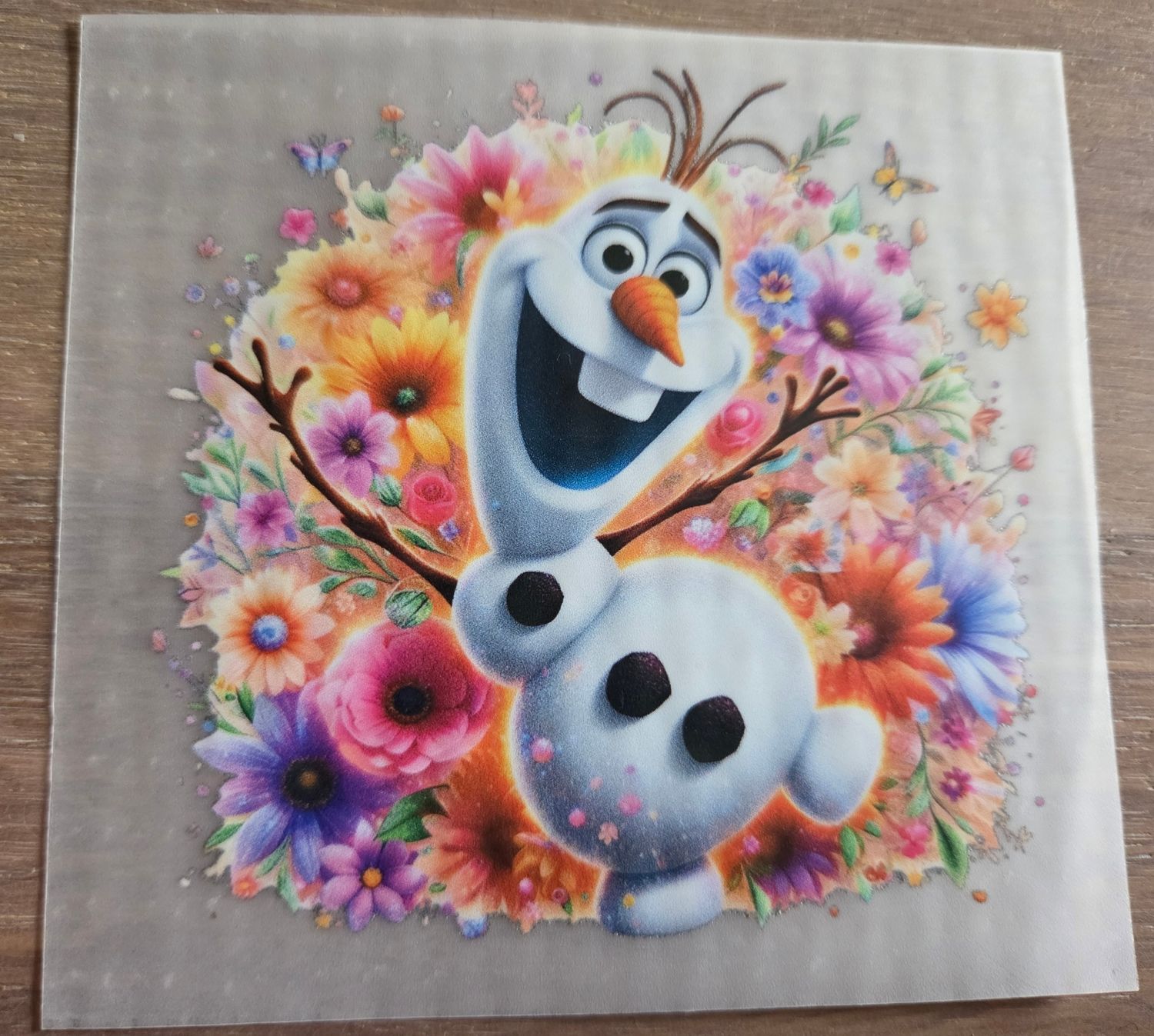Bügelbild Elsa Olaf Frozen 8cm Nr.1