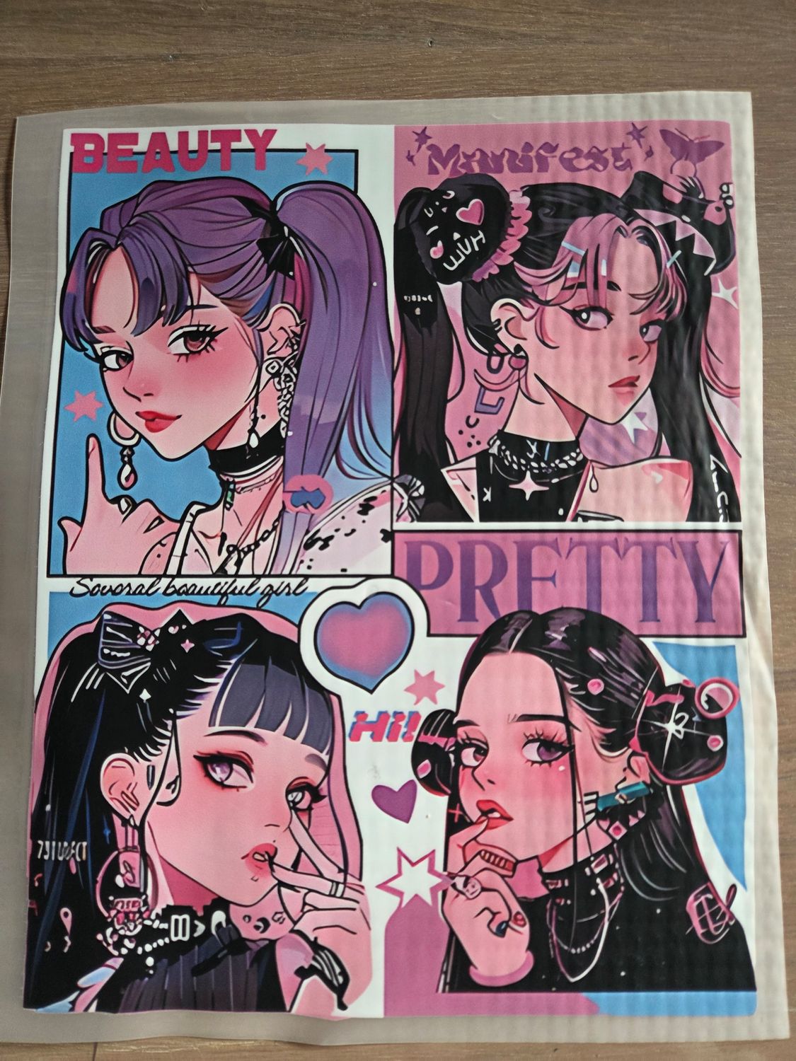 Bügelbild KPOP 23cm 