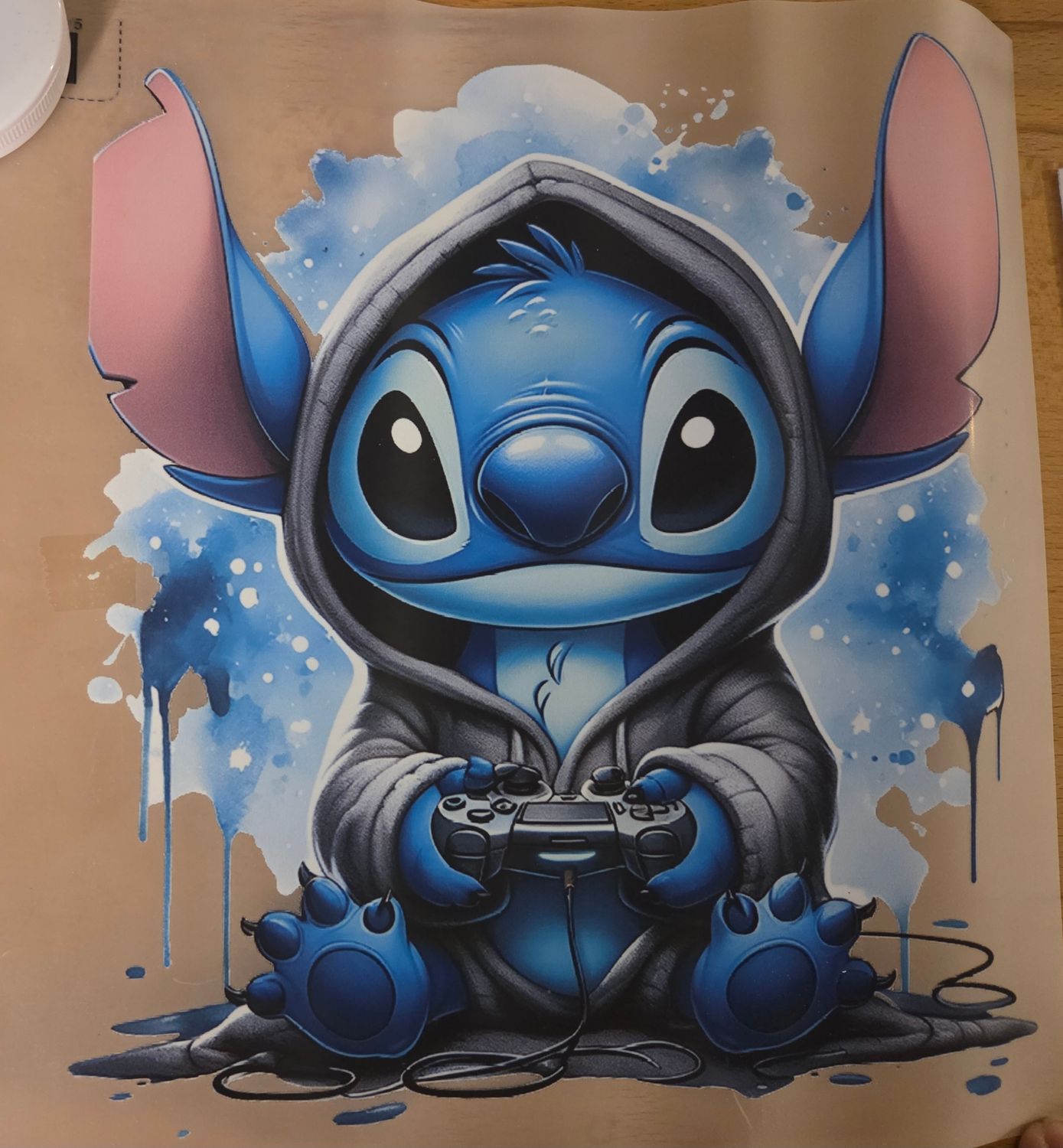 Bügelbild Stitch Gamer 22cm 