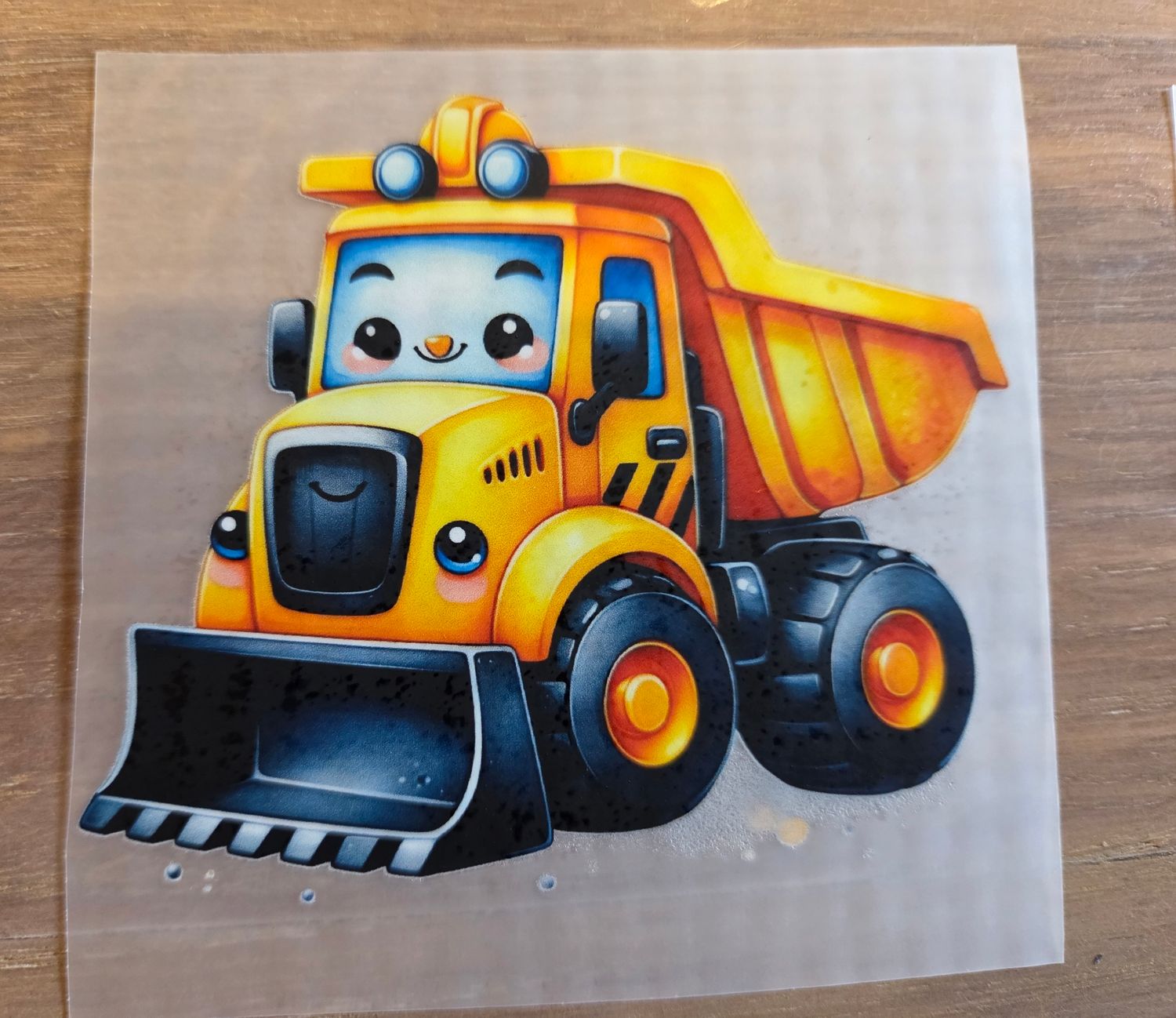 Bügelbild Baustelle Baufahrzeug 9cm Nr.8