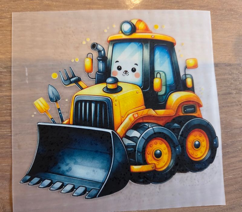 Bügelbild Baustelle Baufahrzeug 9cm Nr.10