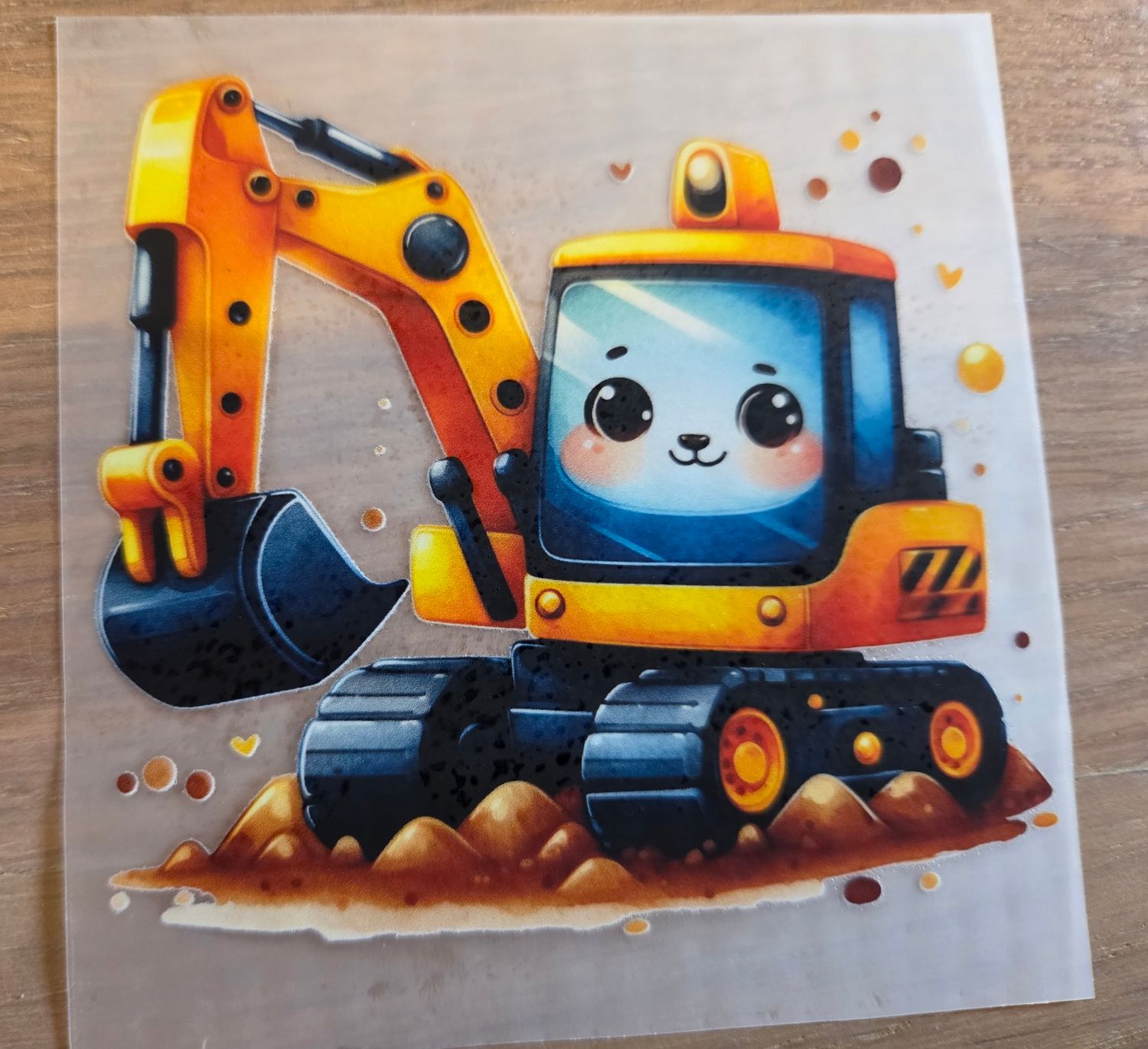 Bügelbild Baustelle Baufahrzeug 9cm Nr.7