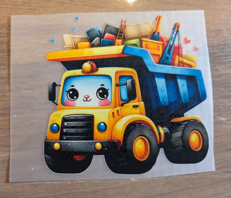 Bügelbild Baustelle Baufahrzeug 9cm Nr.11