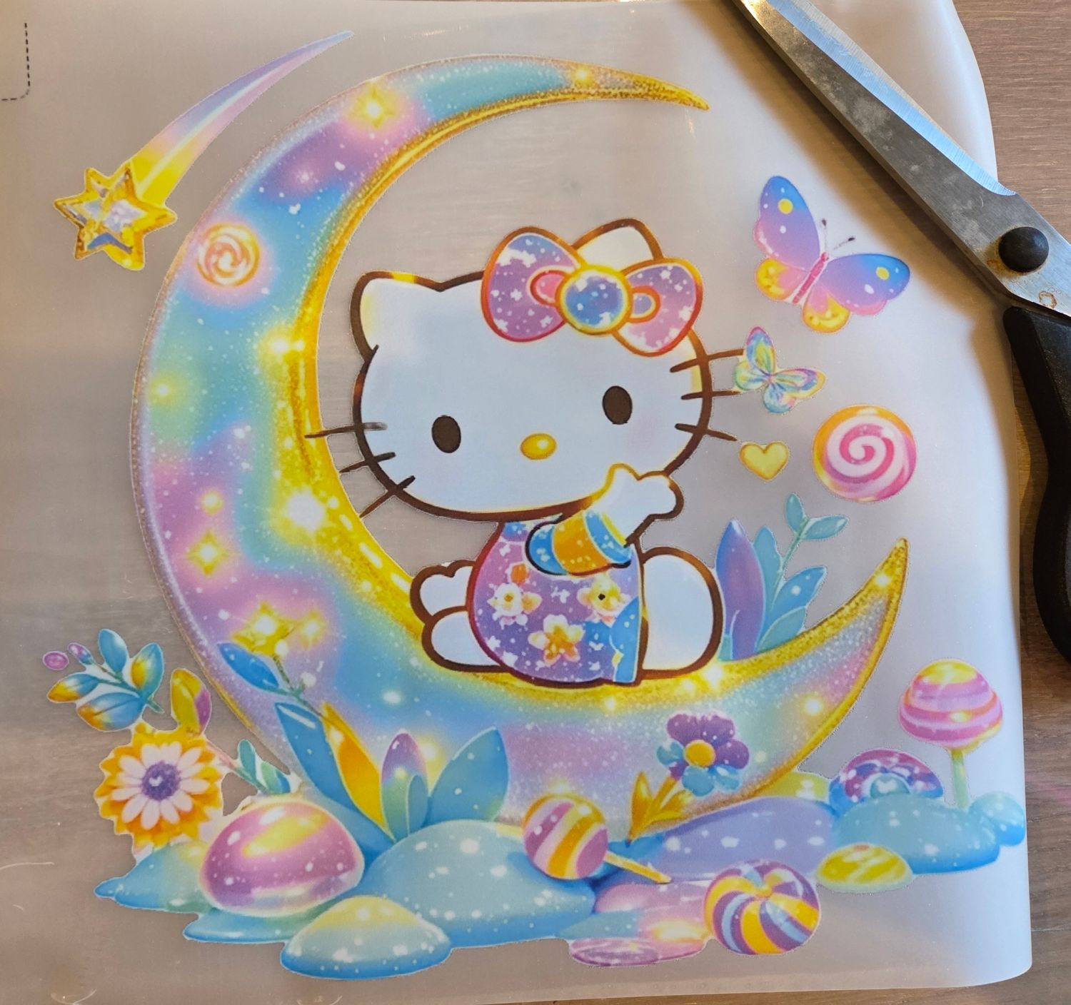 Bügelbild Hello Kitty 23cm Bügelbild Hello Kitty 23cm