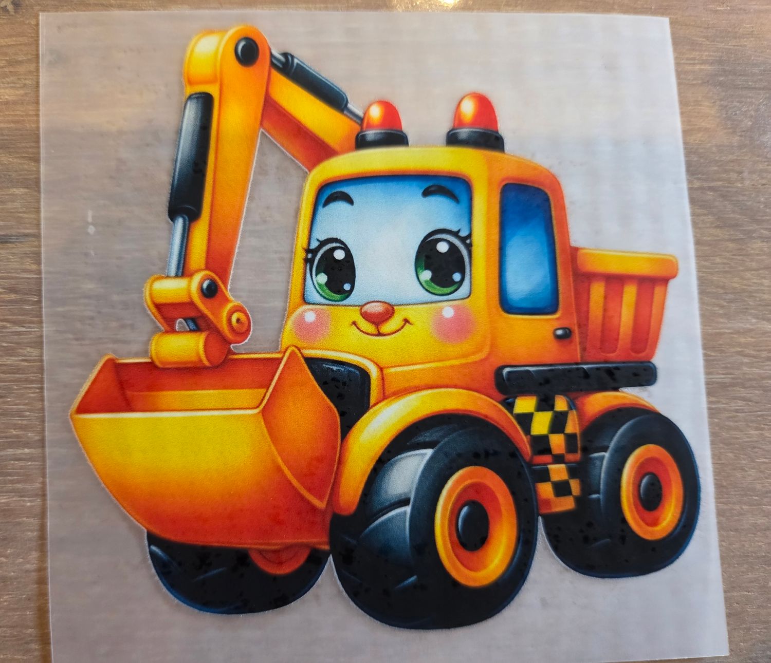 Bügelbild Baustelle Baufahrzeug 9cm Nr.6 Bügelbild Baustelle Baufahrzeug 9cm Nr.6