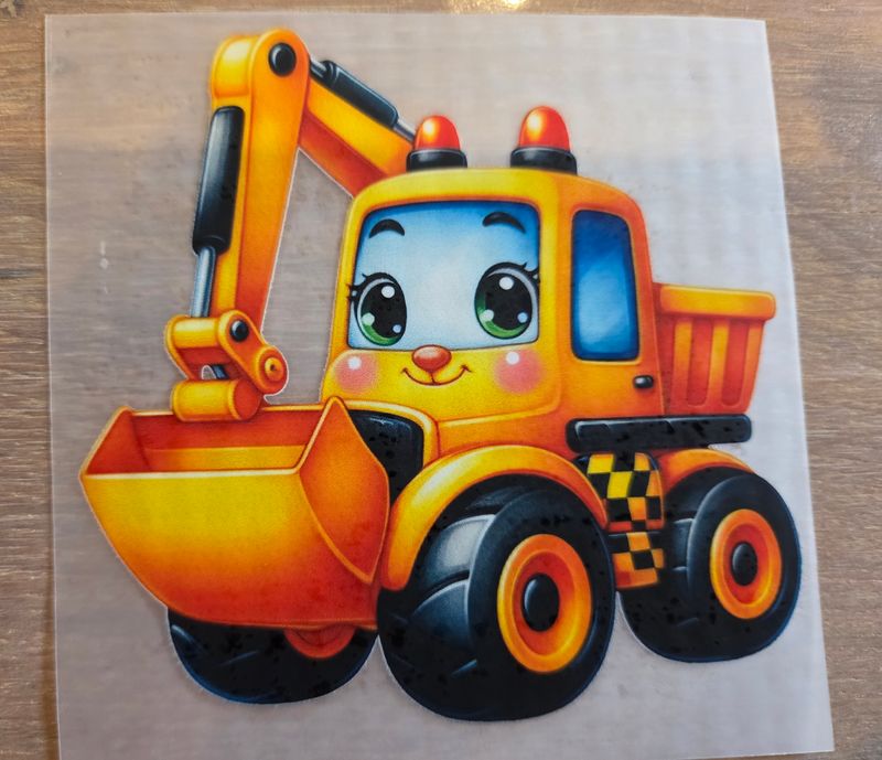 Bügelbild Baustelle Baufahrzeug 9cm Nr.6