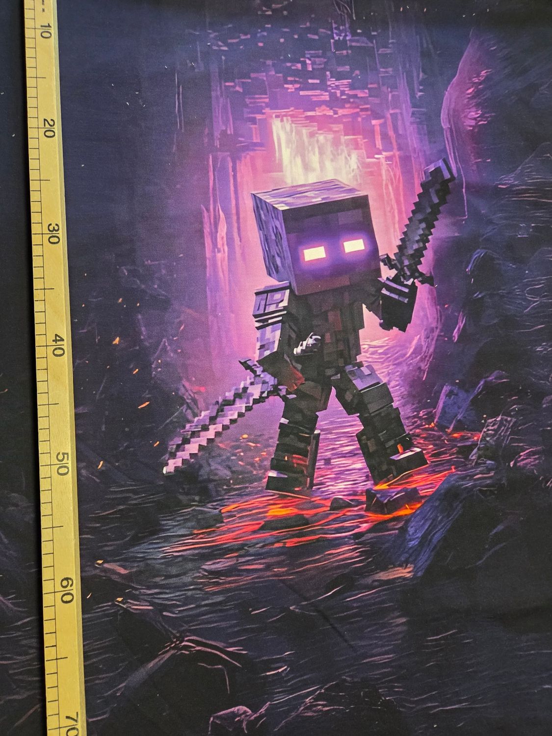 Sommersweat Panele Minecraft lila 85x180cm Sommersweat Panele Minecraft lila 85x180cm