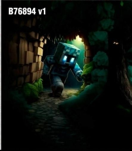 Sommersweat Panele Minecraft Grün 85x180cm Lieferung Anfang April 