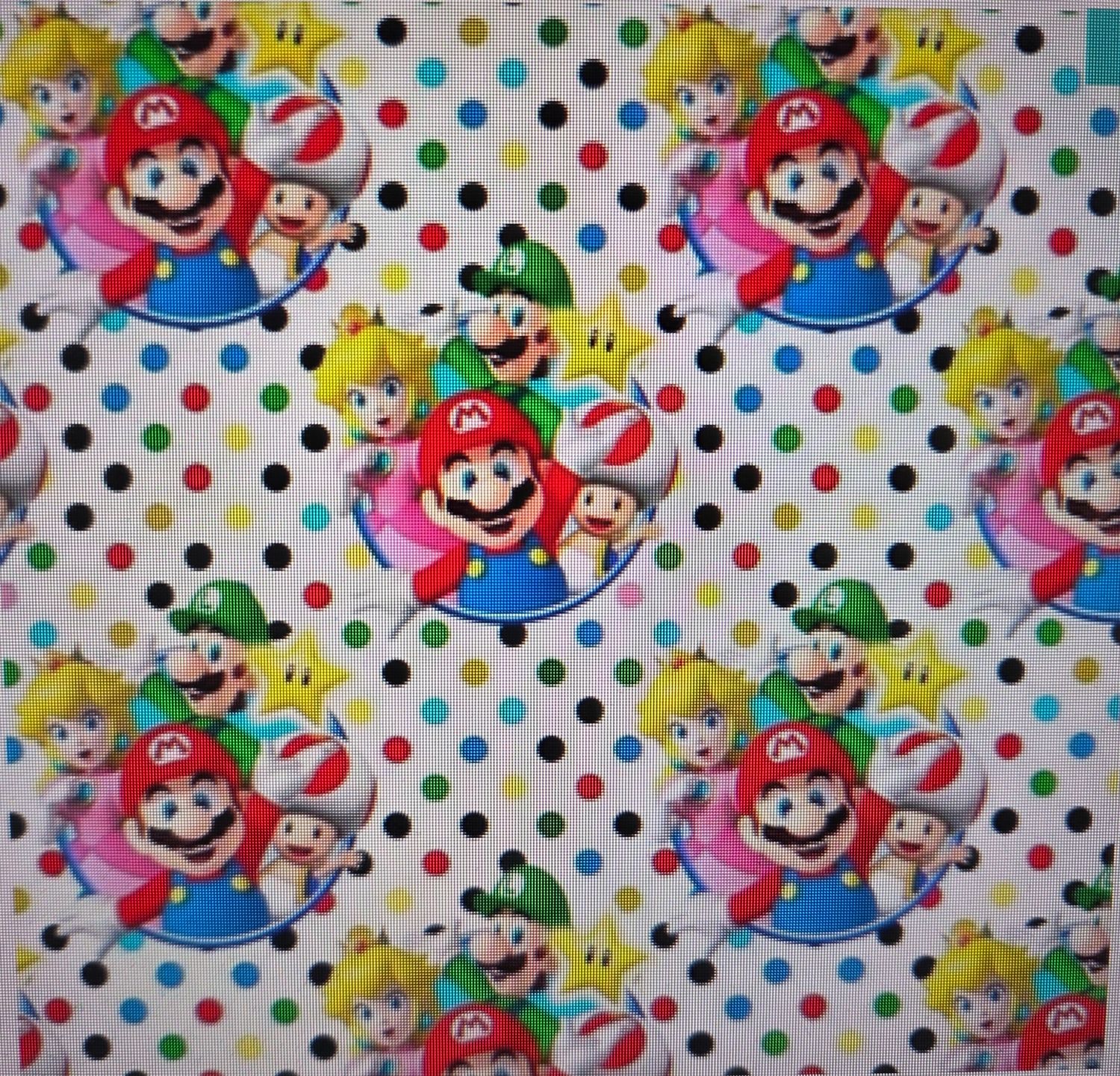 Sommersweat Mario hell 50cm x 180cm breit Lieferung Anfang April 