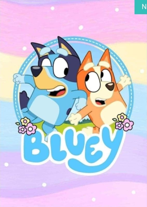 Sommersweat Bluey Panele 43x55cm Lieferung Anfang April 