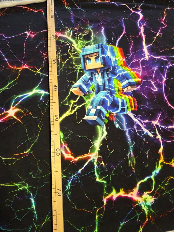 Sommersweat Panele Minecraft bunt 85x180cm 