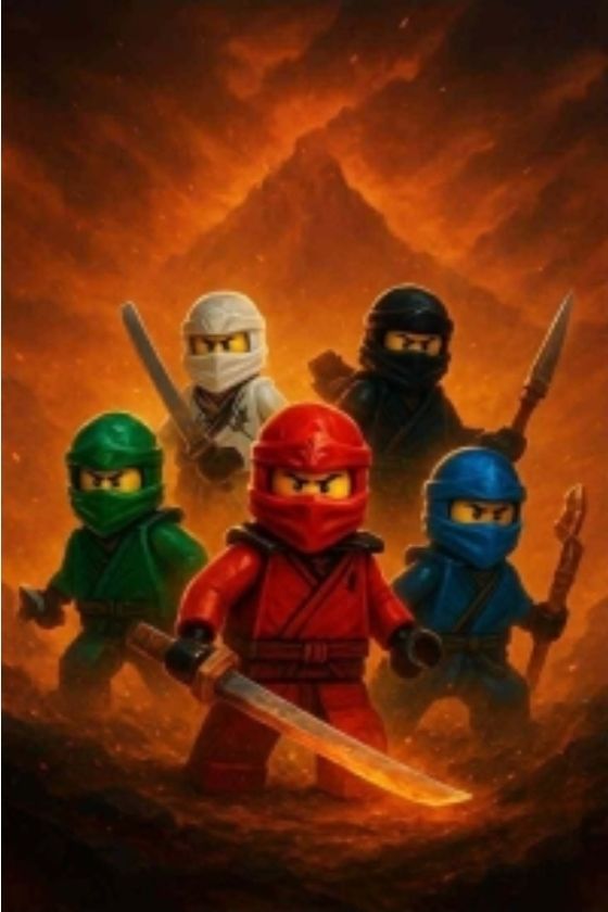 Sommersweat Ninjago Panele 43x55cm Lieferung Anfang April 