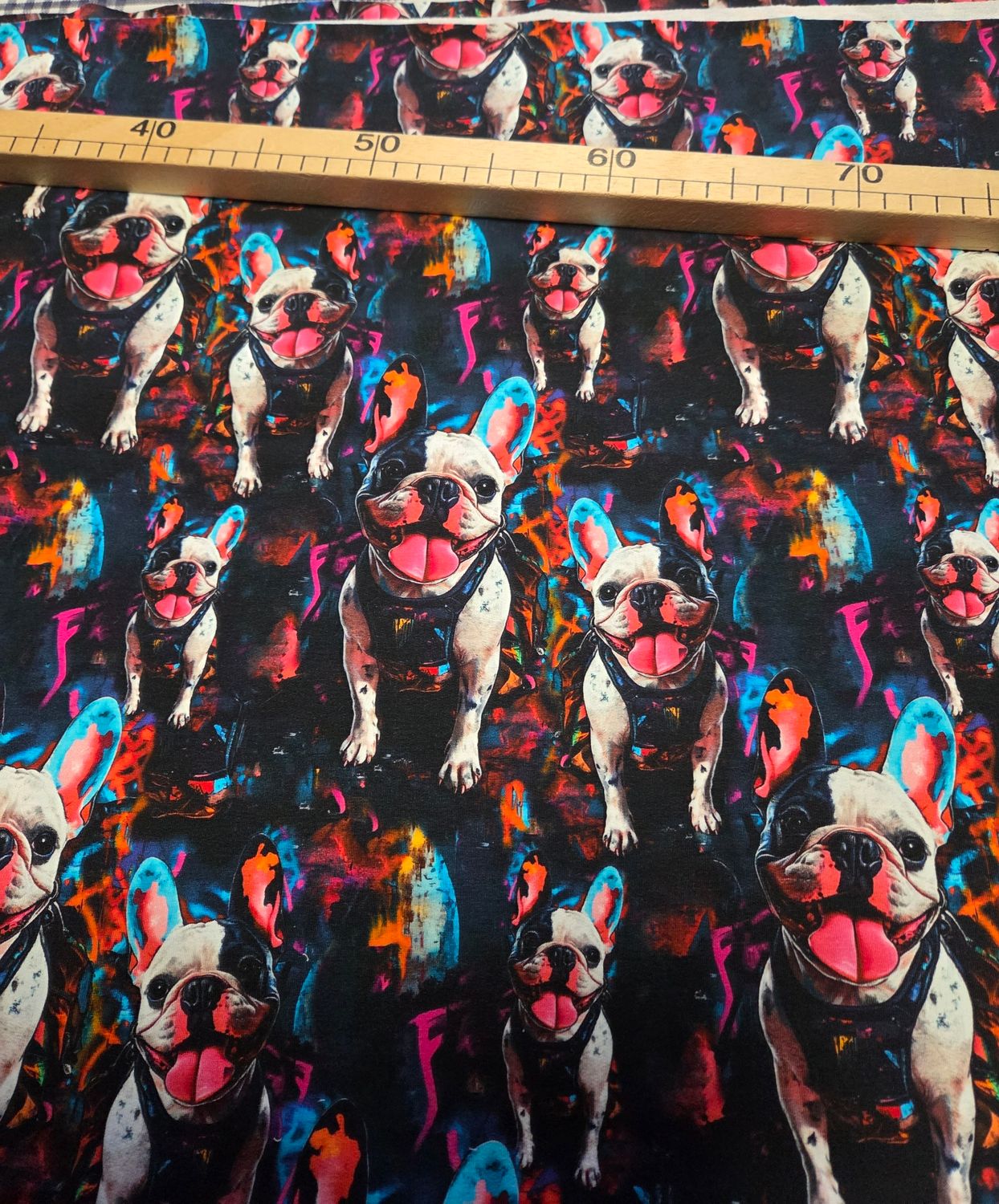 Sommersweat Hunde 50cm x 180cm breit 