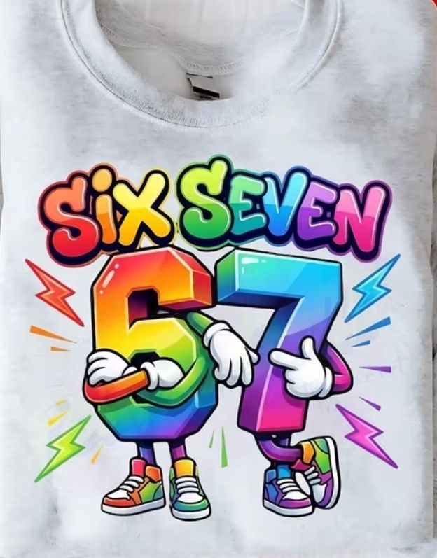 Bügelbild Six Seven 22cm