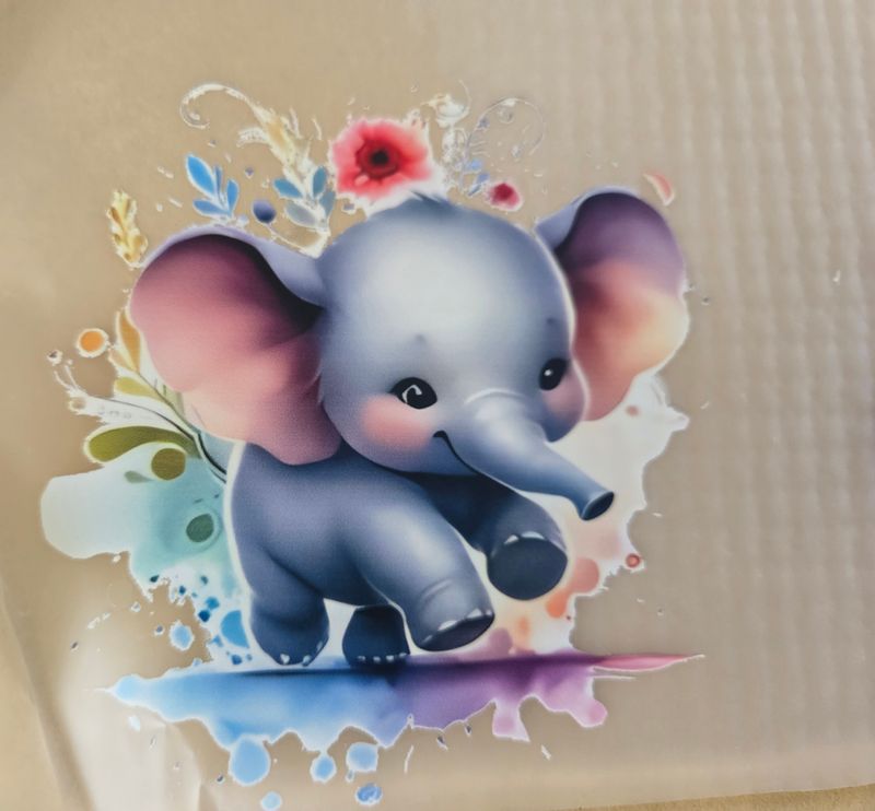 Bügelbild süße Elefanten ca 11cm