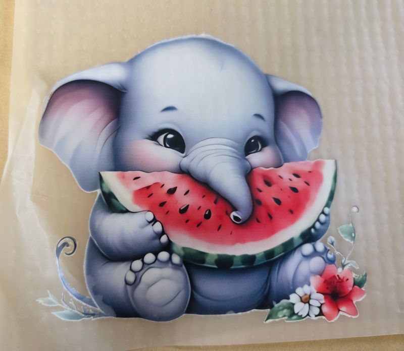 Bügelbild süße Elefanten ca 11cm