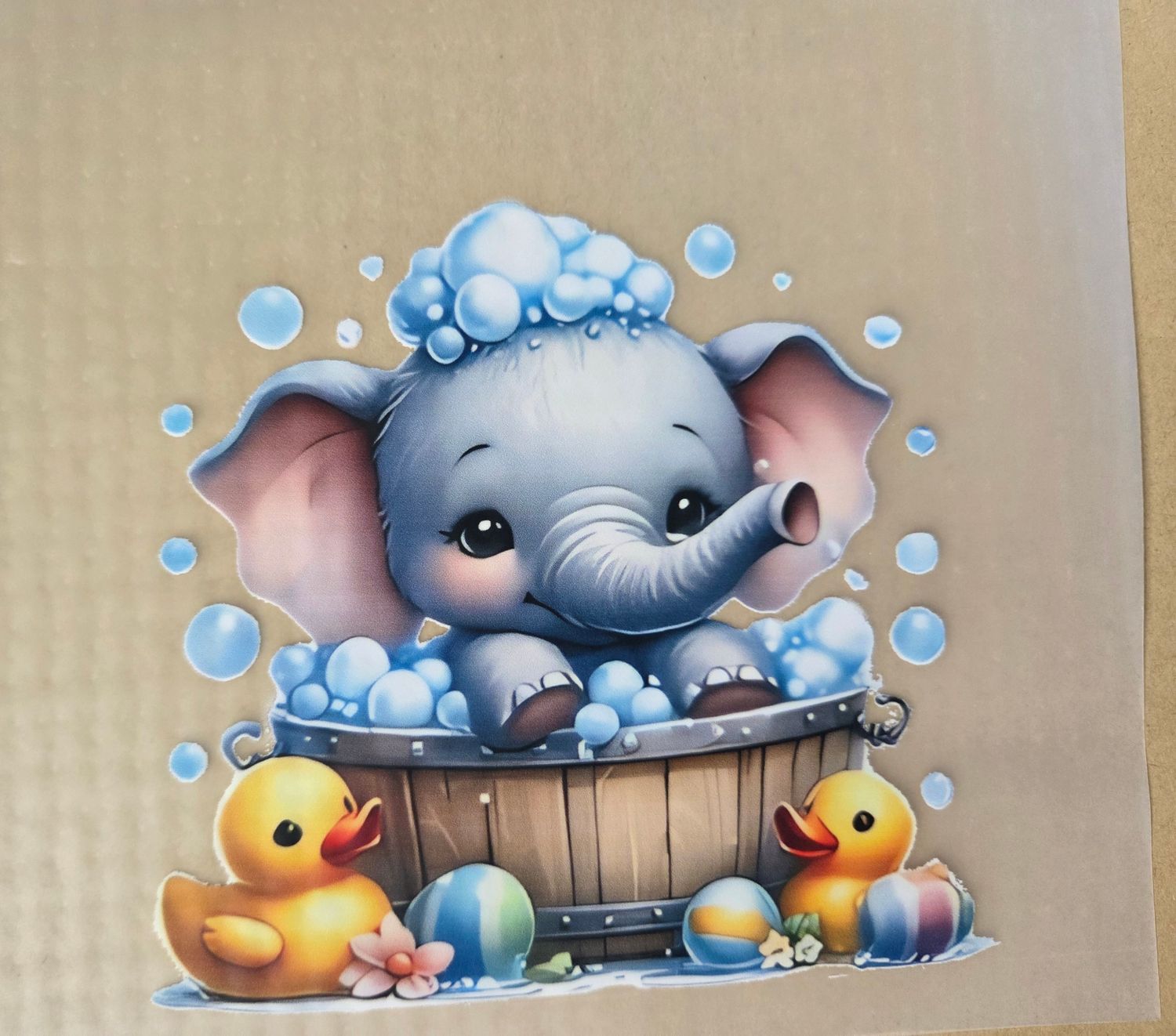 Bügelbild süße Elefanten ca 11cm Bügelbild süße Elefanten ca 11cm