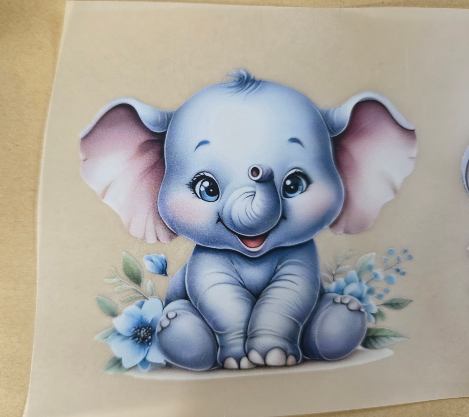 Bügelbild Elefant ca 8cm 