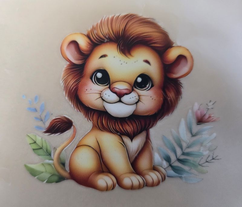 Bügelbild Löwe ca 8cm 