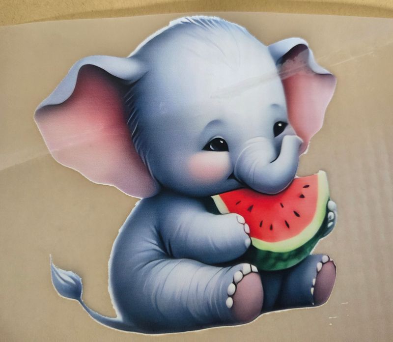 Bügelbild süße Elefanten ca 11cm