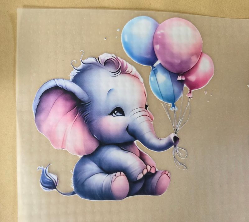 Bügelbild süße Elefanten ca 11cm