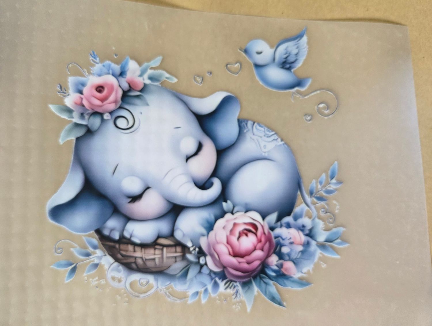 Bügelbild süße Elefanten ca 11cm Bügelbild süße Elefanten ca 11cm