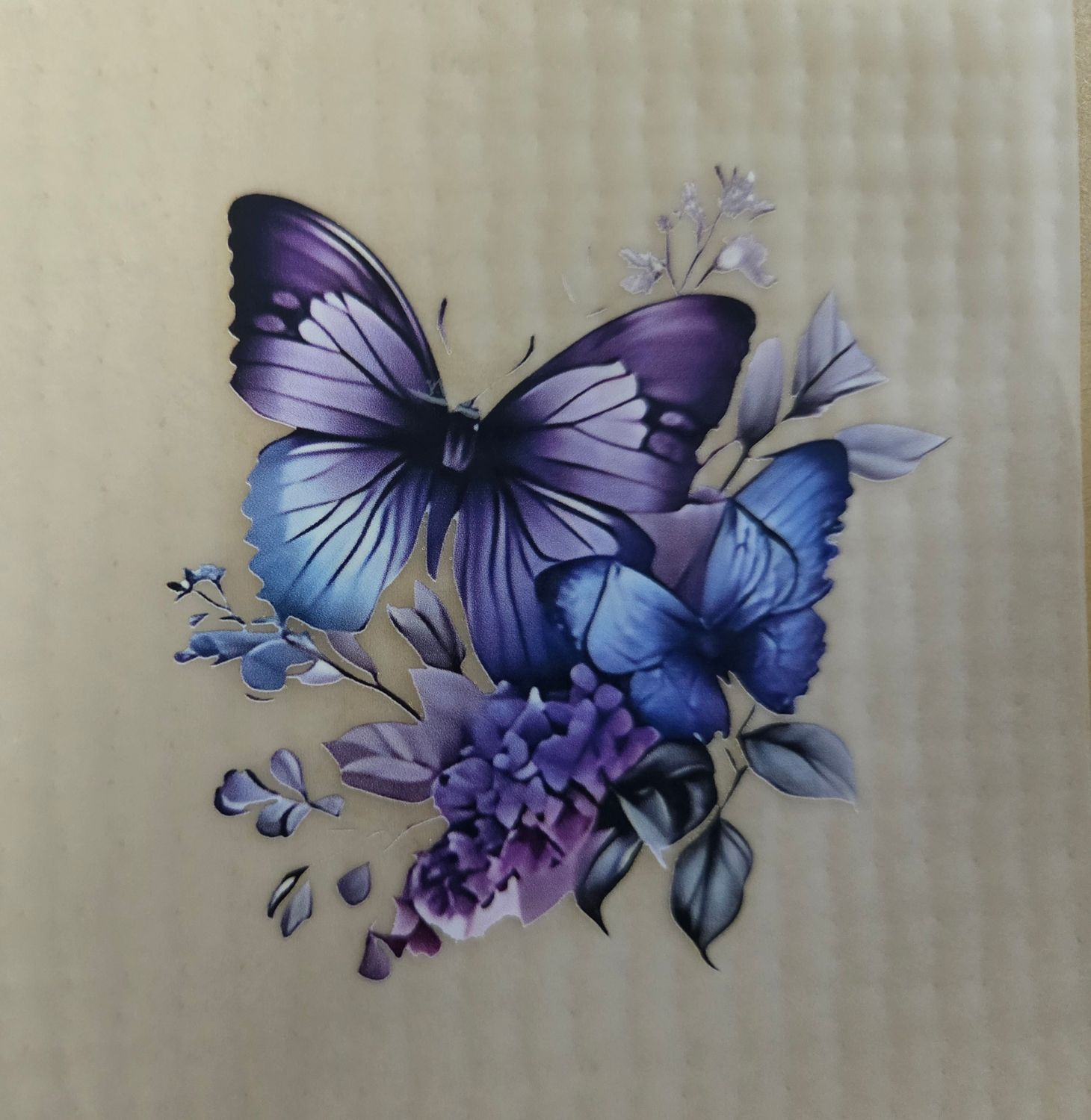 Bügelbild Schmetterling ca 8cm 