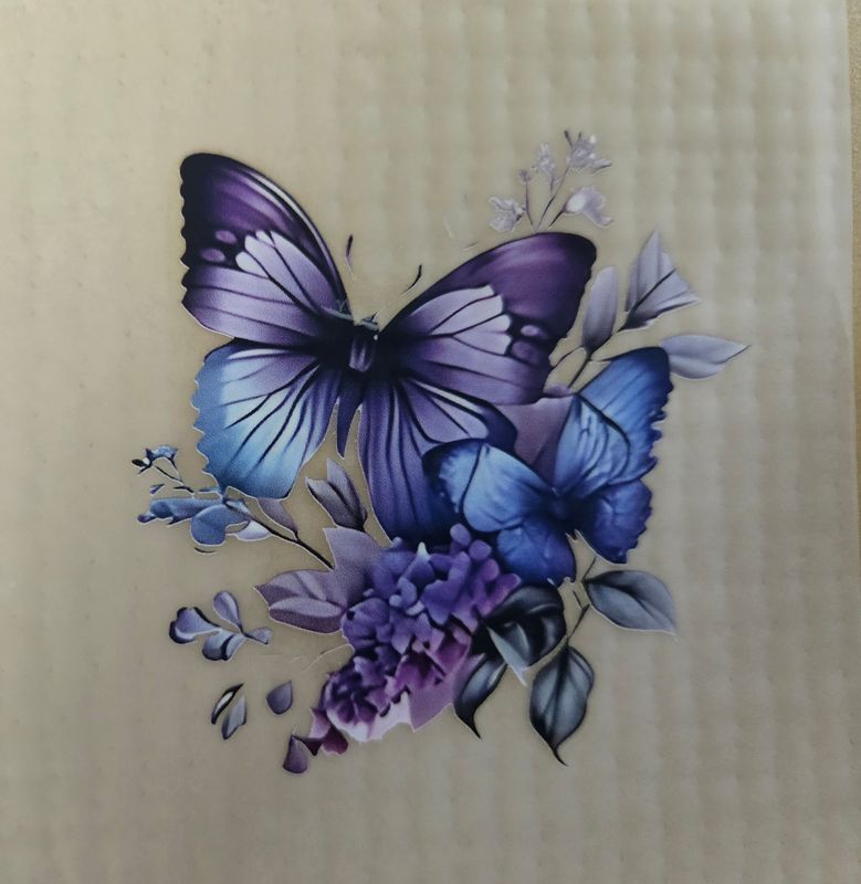 Bügelbild Schmetterling ca 8cm 