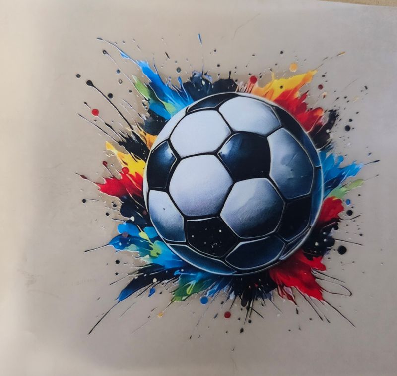 Bügelbild Fußball ca 8cm 
