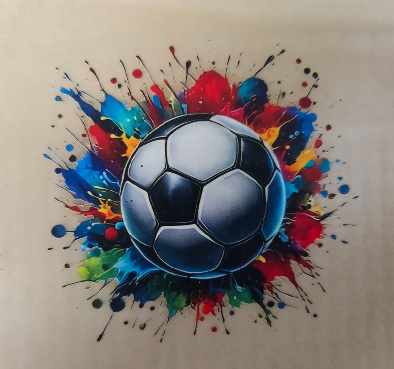 Bügelbild Fußball ca 8cm 