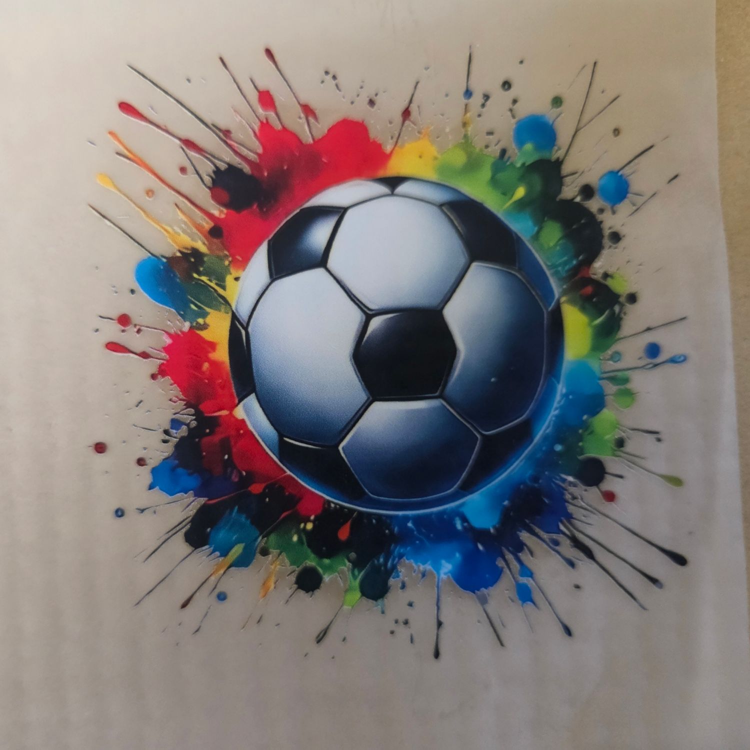 Bügelbild Fußball ca 8cm Bügelbild Fußball ca 8cm