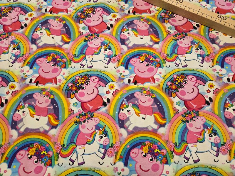 Sommersweat Peppa 50cm x 180cm breit 