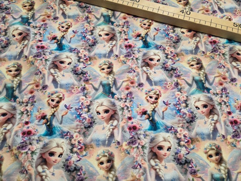 Sommersweat Elsa Frozen 50cm x 180cm breit 