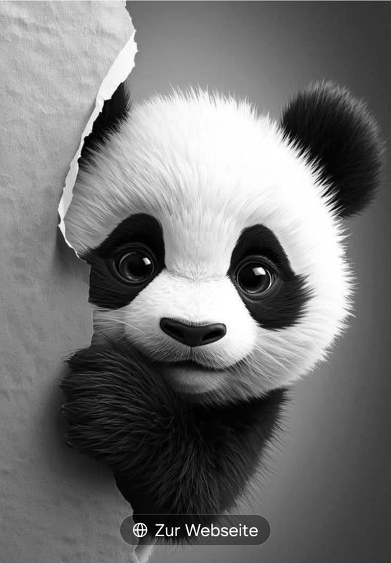 Sommersweat Panele Panda 60x80cm 