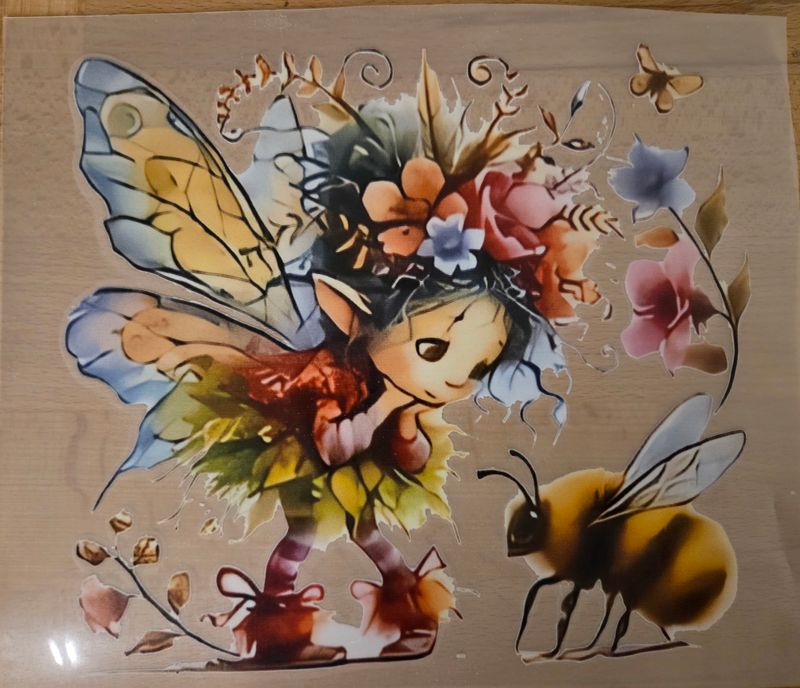 Bügelbild Elfe 23cm 