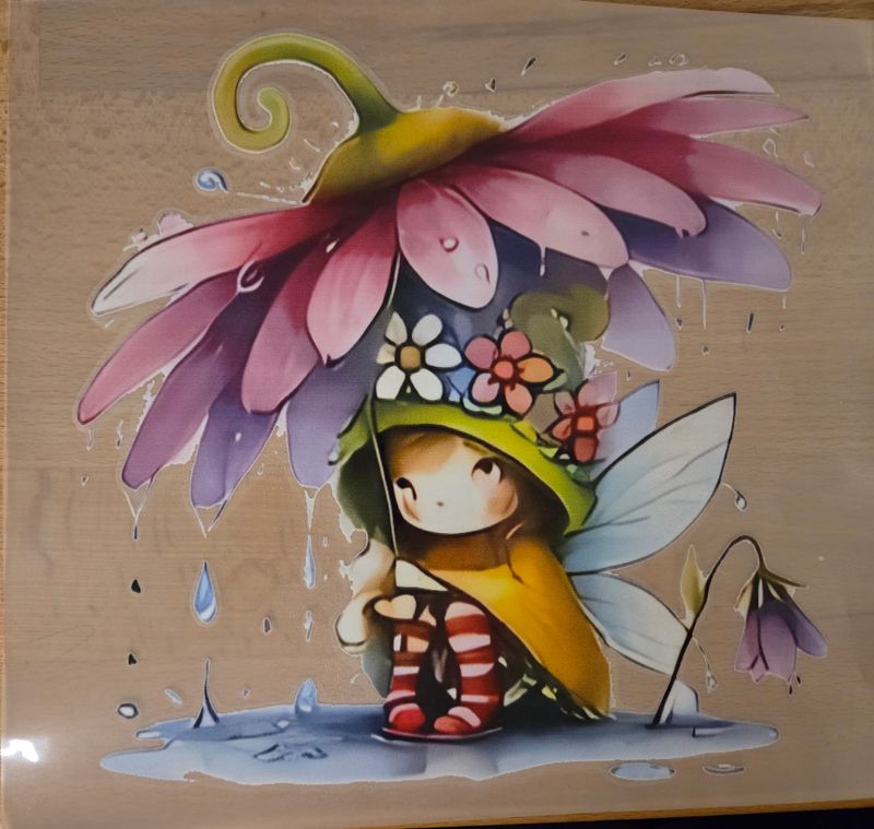 Bügelbild Elfe 23cm 