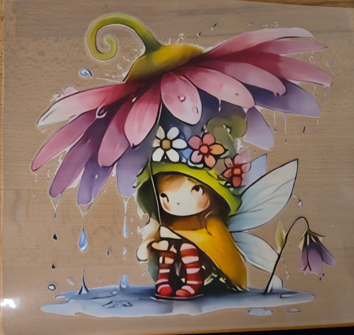 Bügelbild Elfe 23cm 