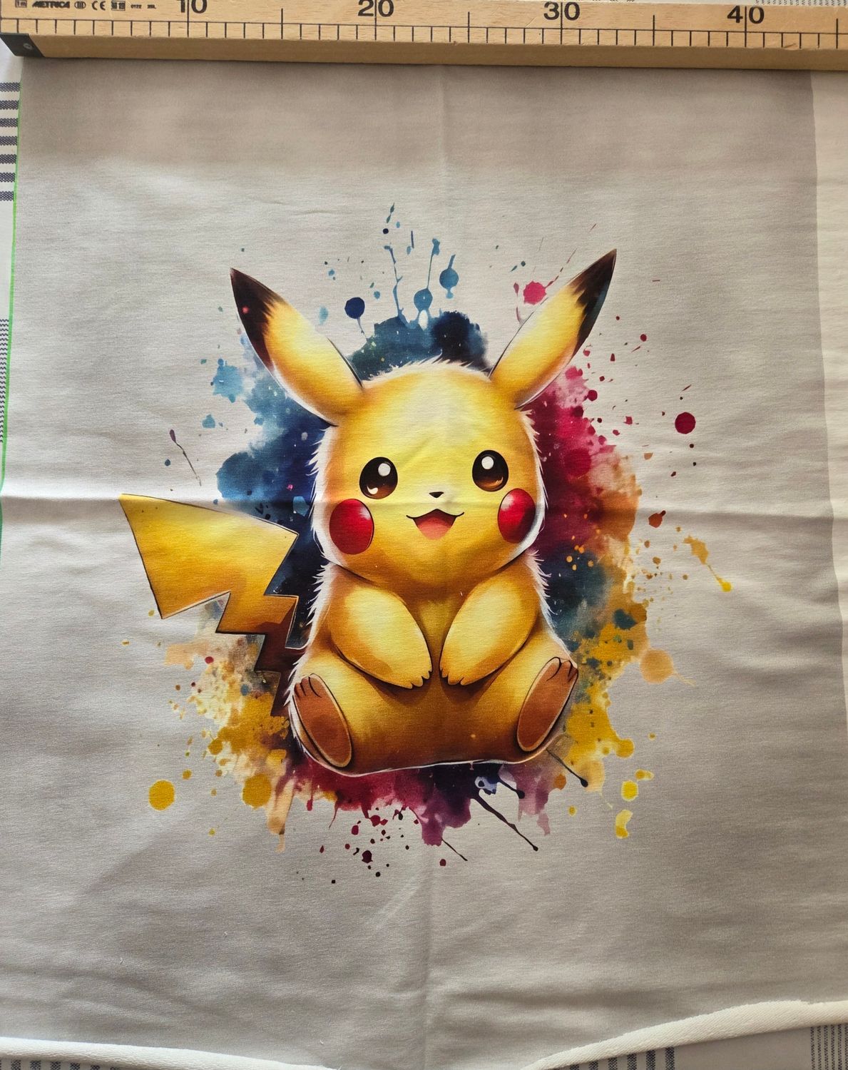 Sommersweat Pokemon Pikatchu Panele 43x55cm Sommersweat Pokemon Pikatchu Panele 43x55cm