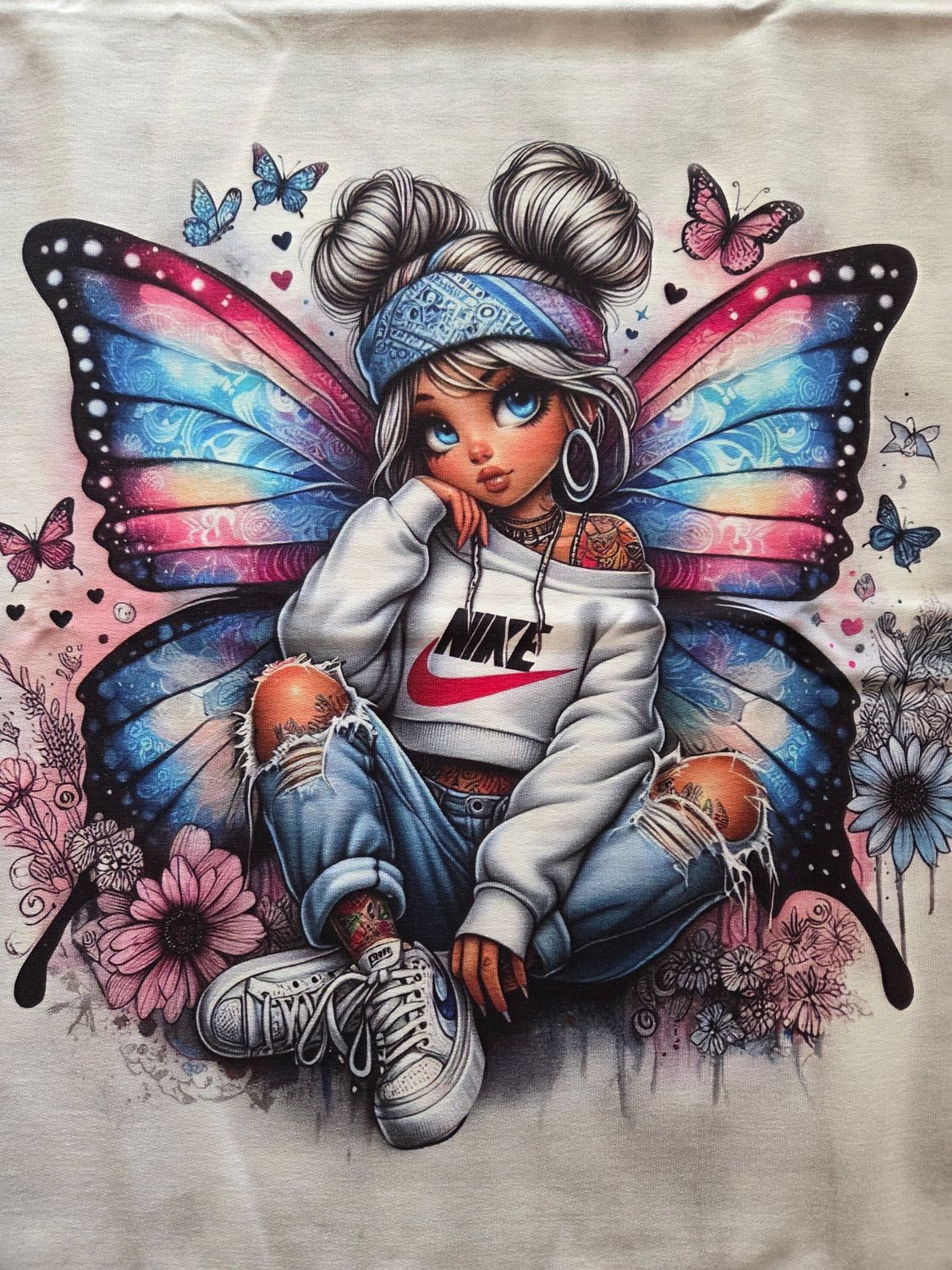Sommersweat Elfe Nike Panele 60x70cm Sommersweat Elfe Nike Panele 60x70cm