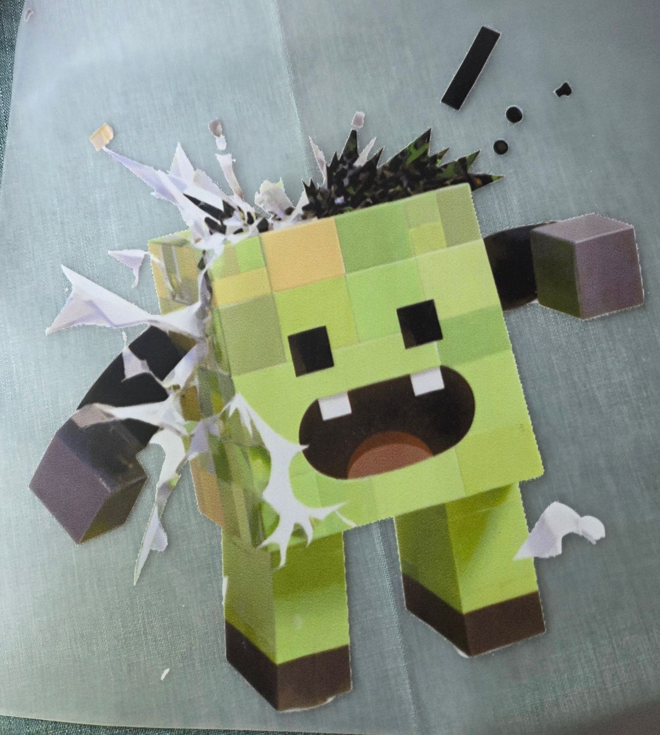 Bügelbild Minecraft 20cm Bügelbild Minecraft 20cm