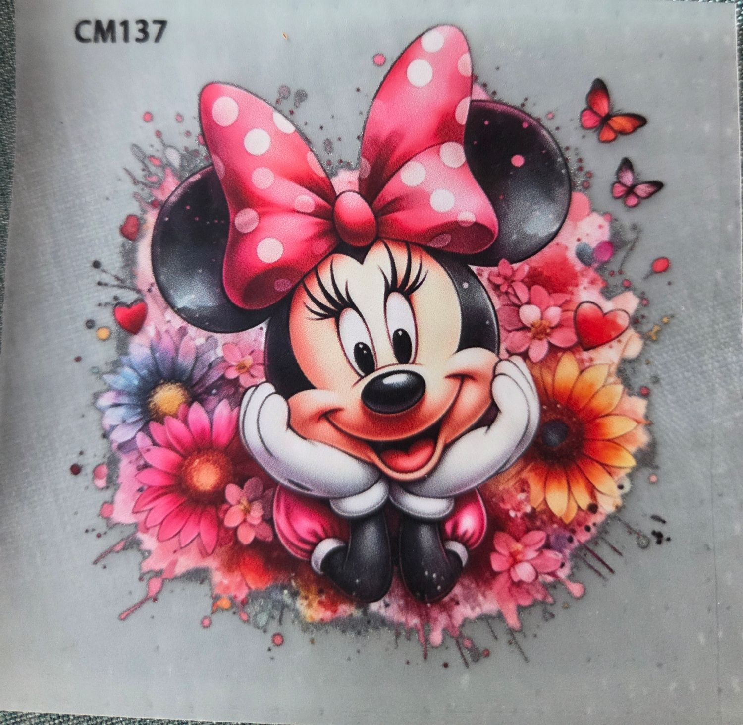 Bügelbild Minnie Maus 8cm