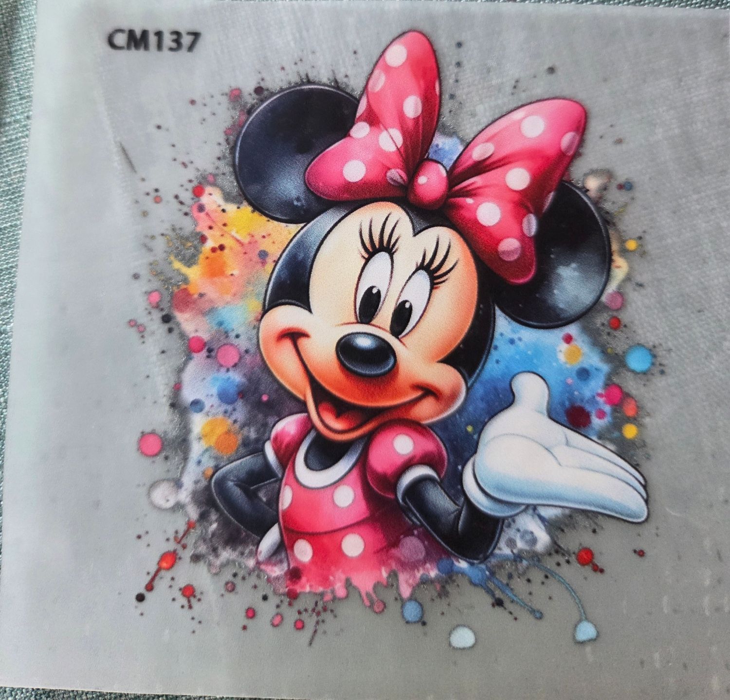 Bügelbild Minnie Maus 8cm