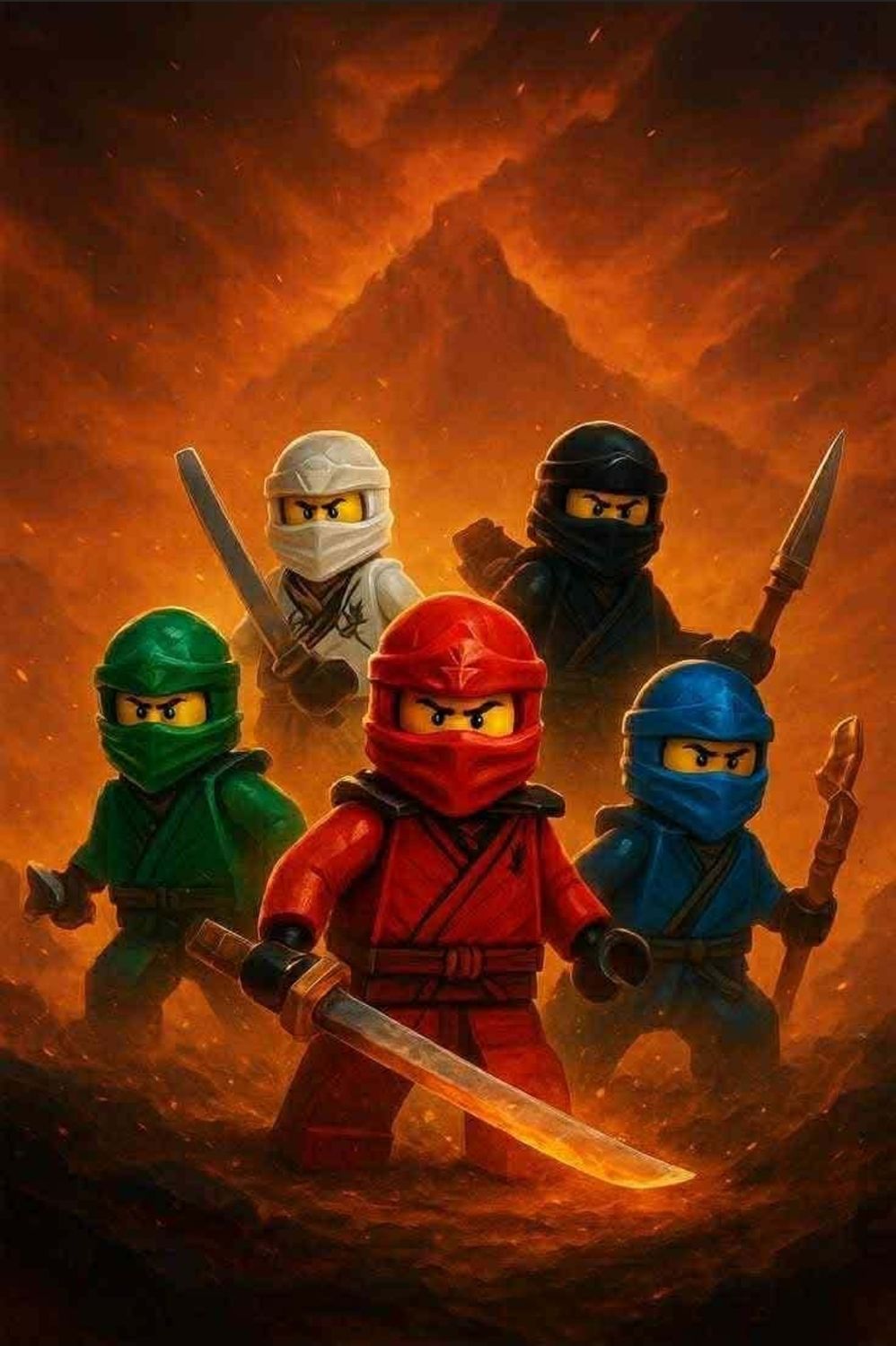 Sommersweat Ninjago Panele 43x55cm 