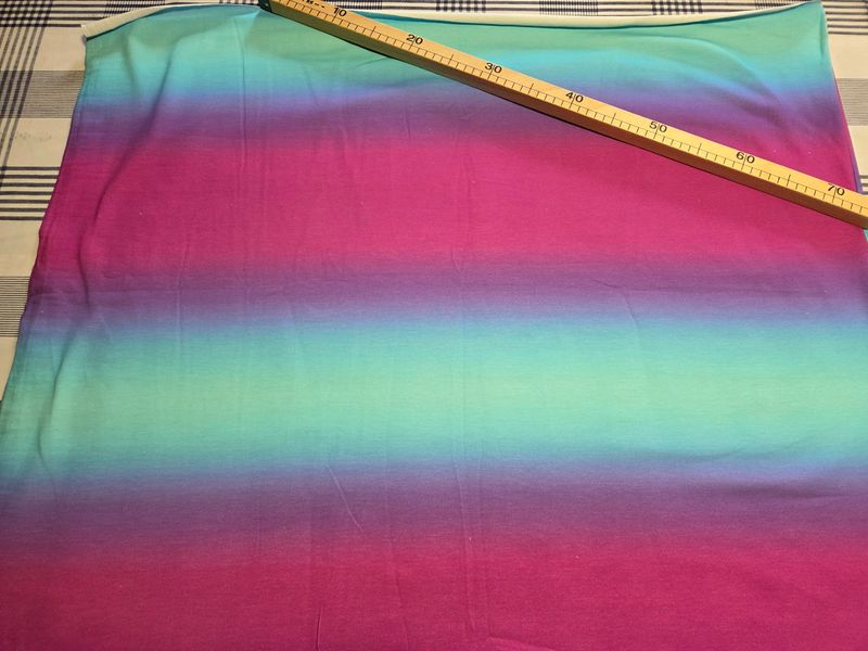 Sommersweat Farbverlauf 50cm x 180cm breit 