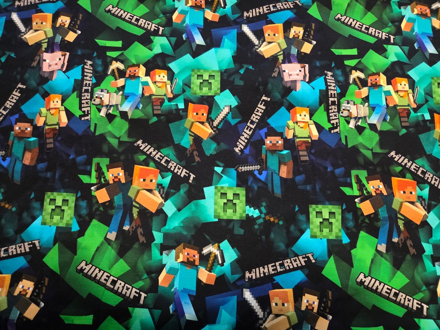 Sommersweat Minecraft 50cm x 180cm breit 