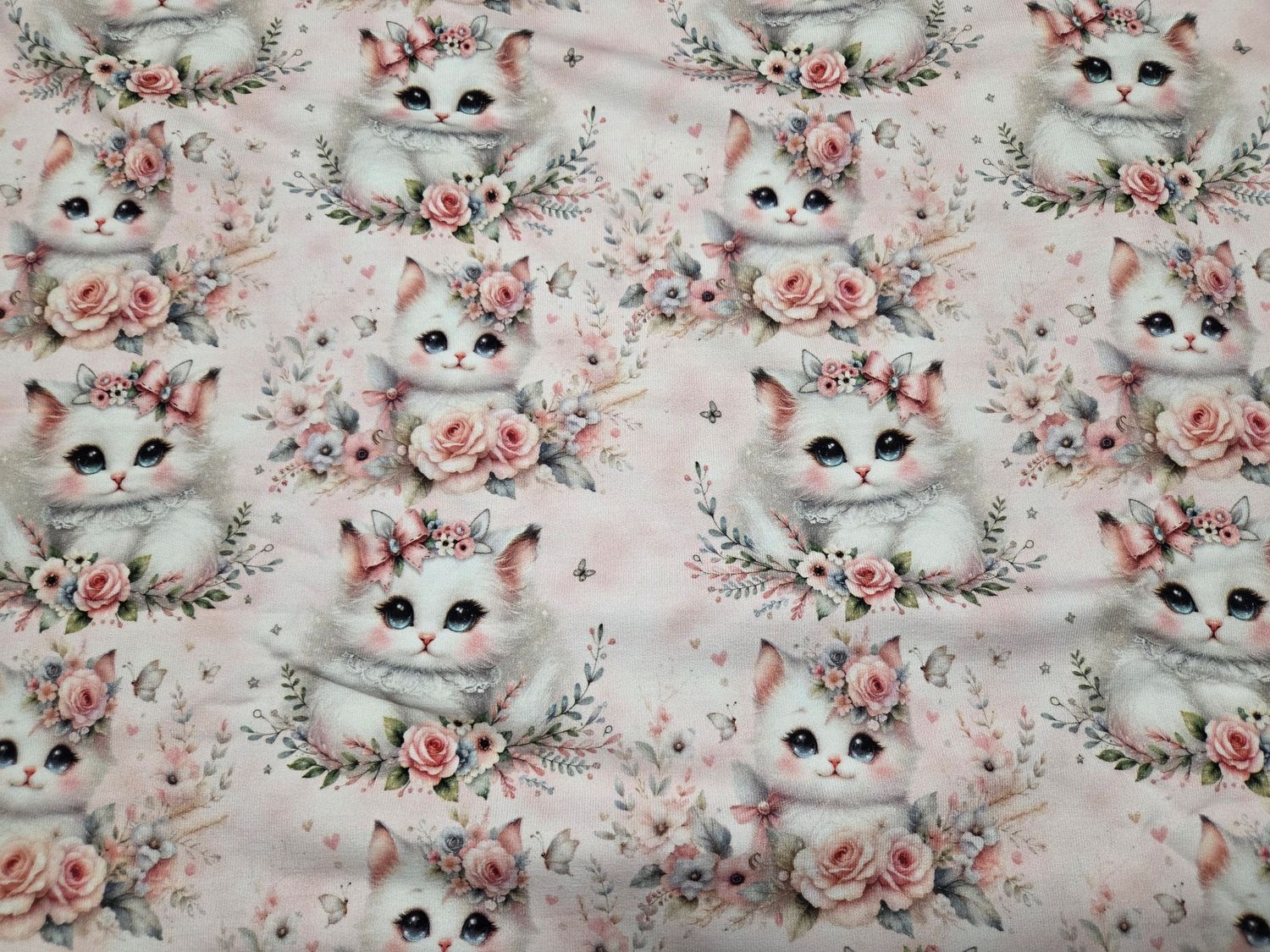 Sommersweat Katzen 50cm x 180cm breit Sommersweat Katzen 50cm x 180cm breit