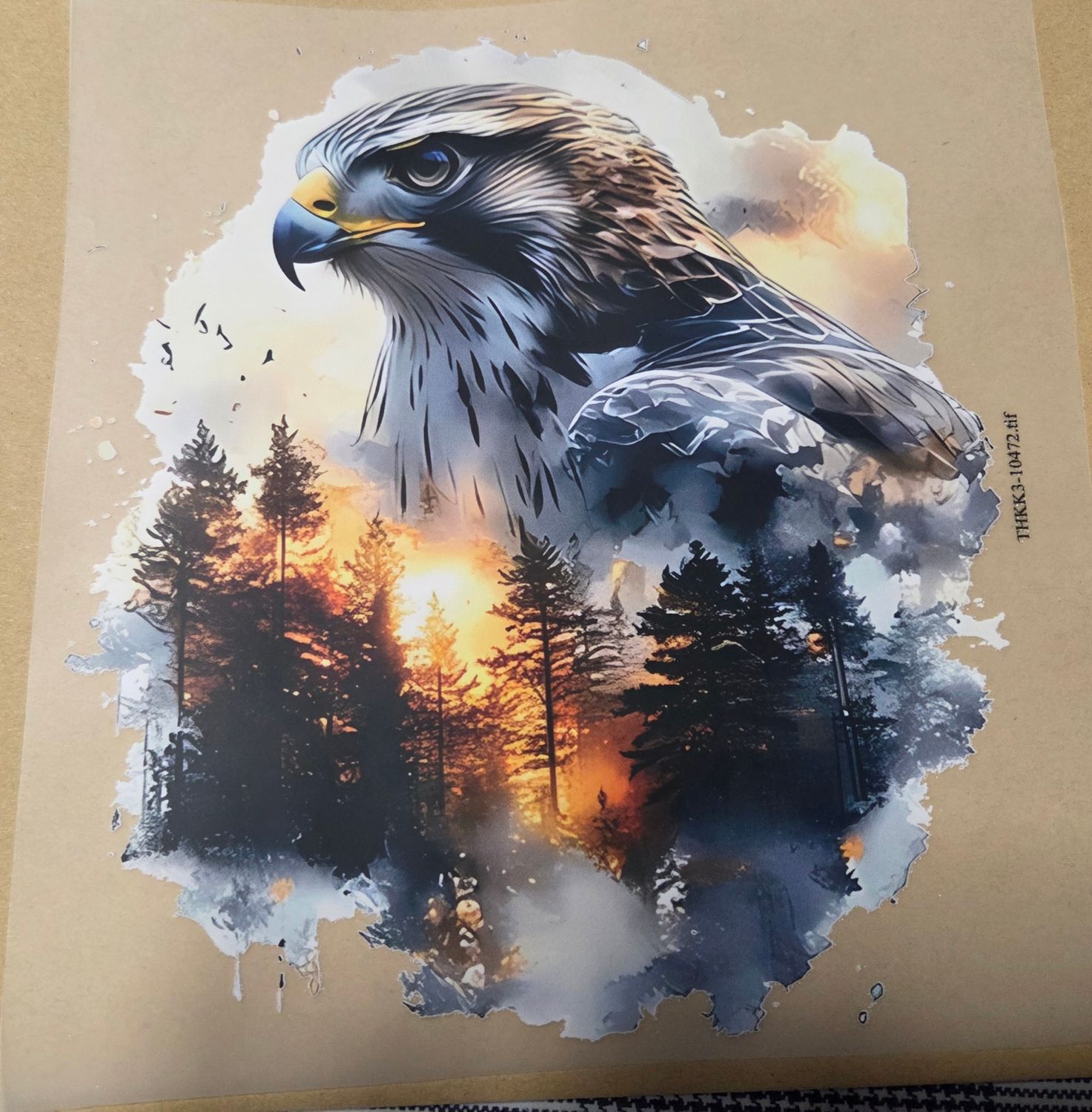 Bügelbild Adler 20cm