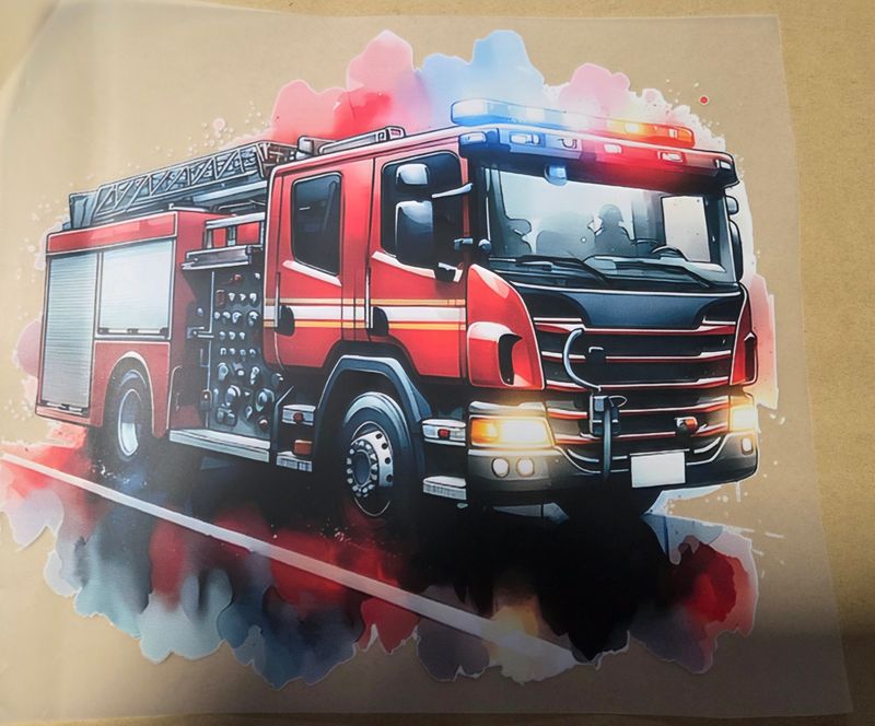 Bügelbild Feuerwehr 22cm