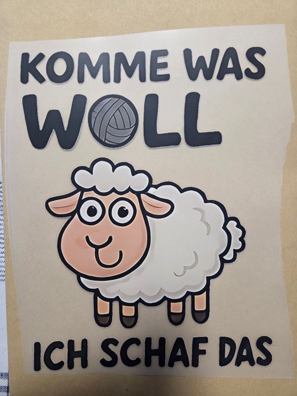Bügelbild Schaf 24cm