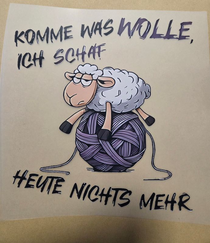 Bügelbild Schaf 20cm